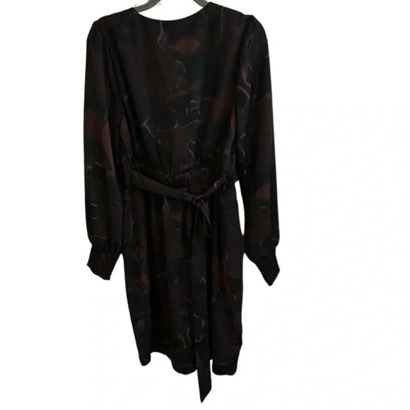 Evereve Allison Joy Sascha Surplice Faux Wrap Long Sleeve Dress Size Small - Picture 6 of 9